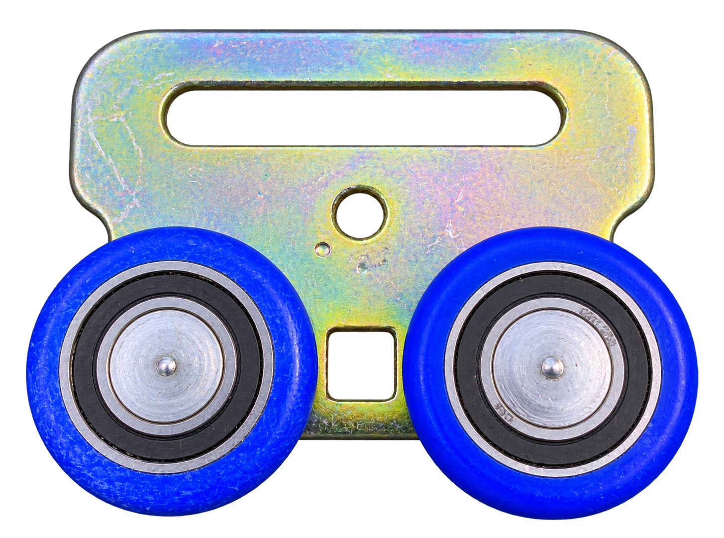 Double-wheel curtain roller